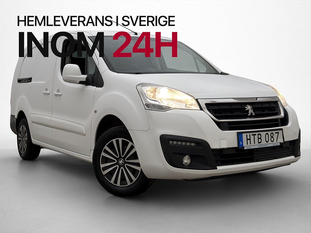 Peugeot Partner L2 1.6HDi 99hk PDC 2xDörr Farthållare Moms