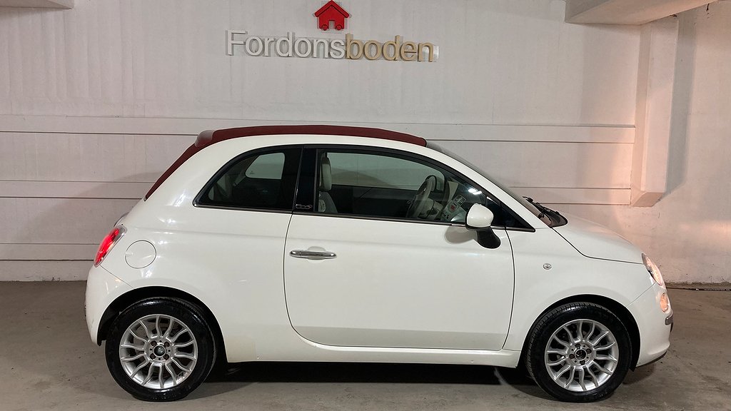 Fiat 500C 1.2 Automat Lounge Cab Kamrem bytt Nybes | 69hk