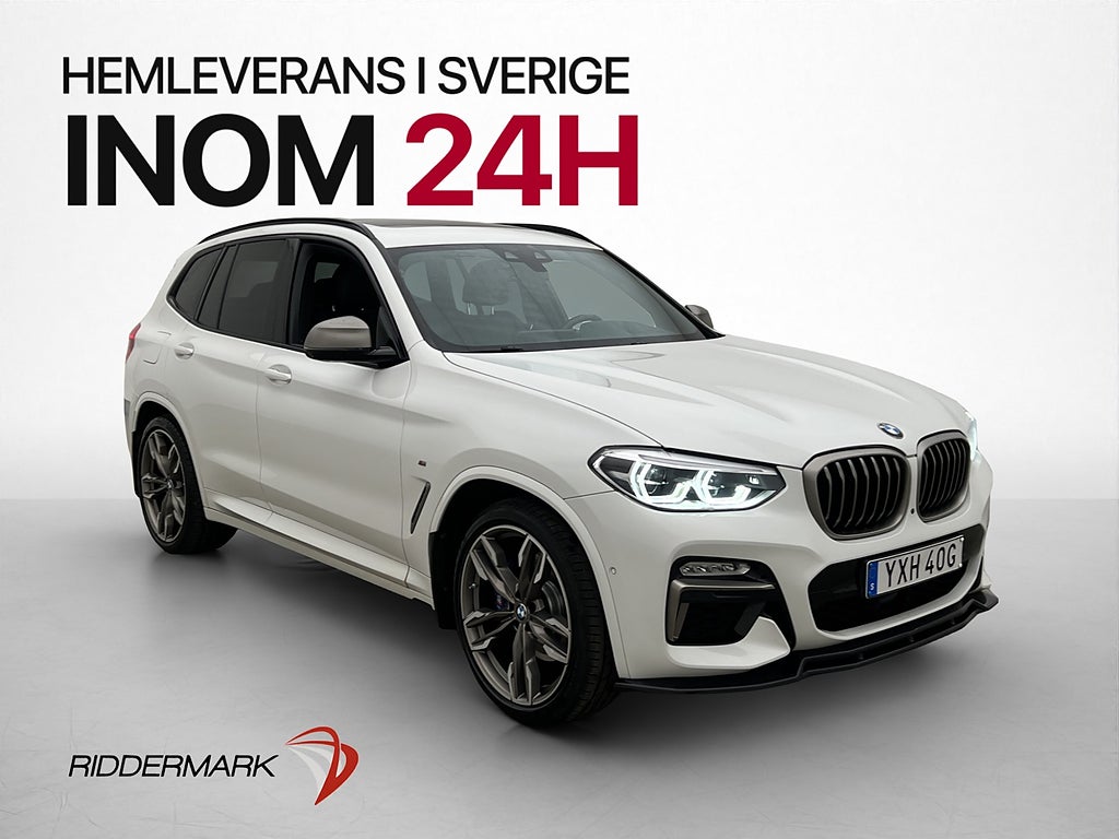 BMW X3 M40i M Sport Pano H/K 360° Drag Skinn Navi P-sensor