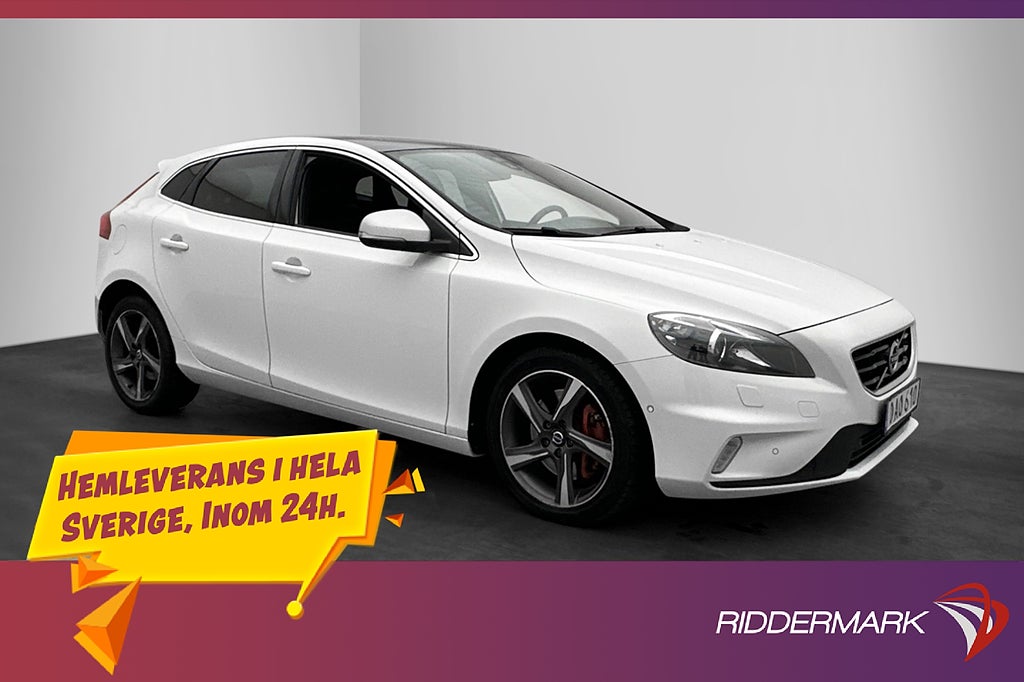 Volvo V40 D4 190hk R-Design Pano Läder Värmare Navi VOC