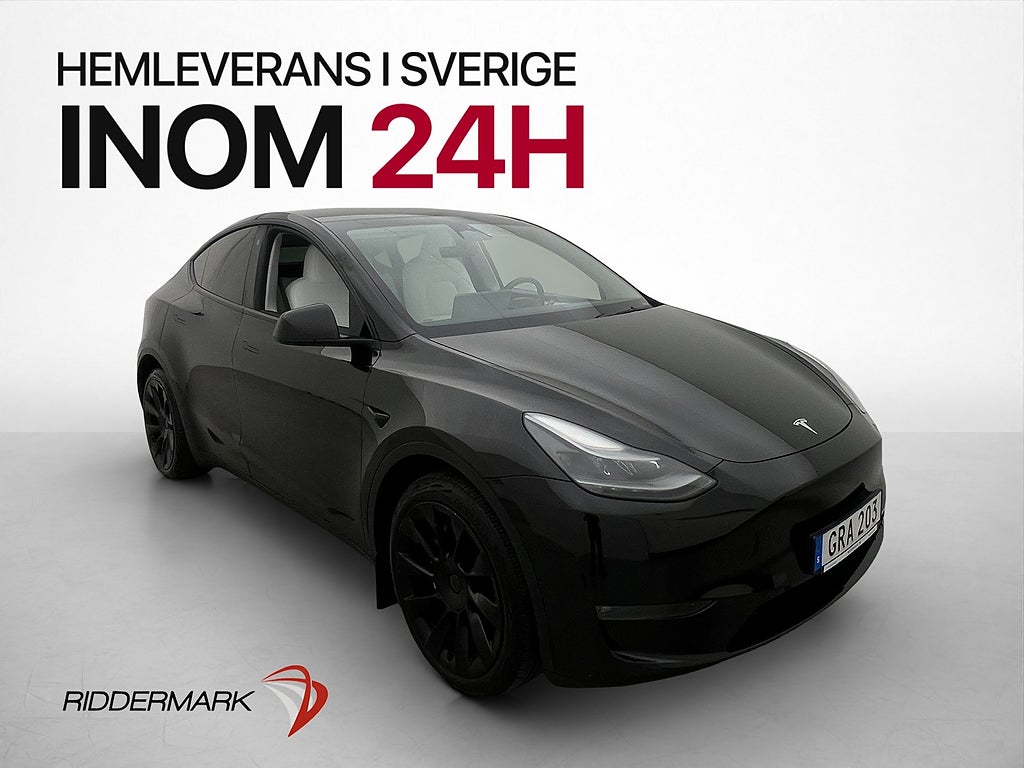 Tesla Model Y Long Range AWD Drag Värmepump Pano MOMS 514hk