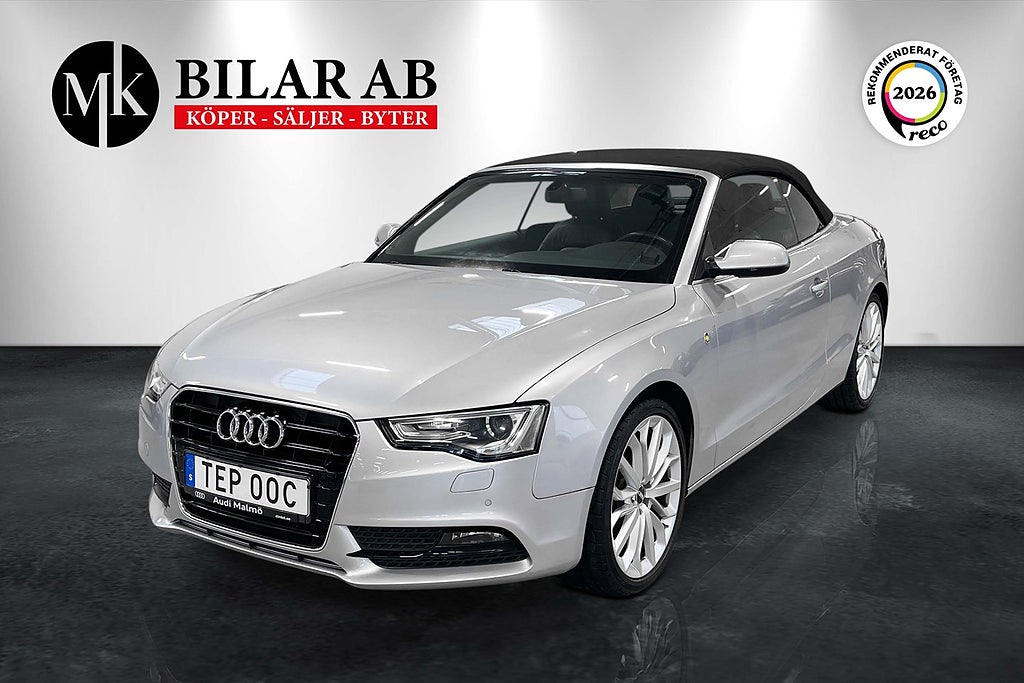 Audi A5 Cabriolet 2.0 TFSI Nyservad / Navi / Ränta 6.95%