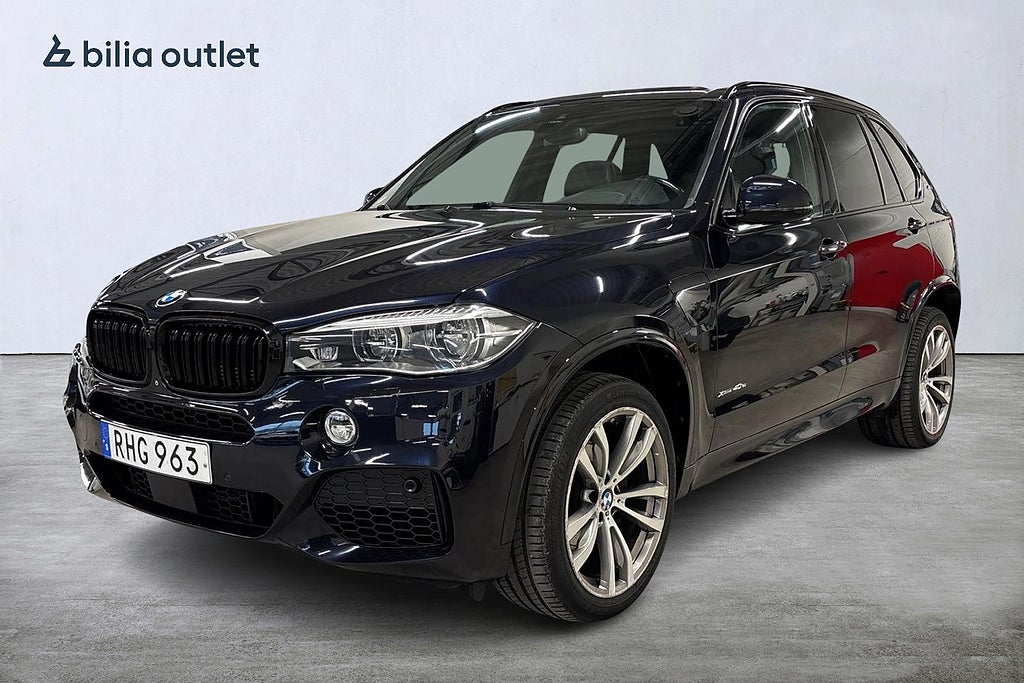 BMW X5 xDrive40e M Sport Nyservad Pano 360° H&K Navi Luftfjädr