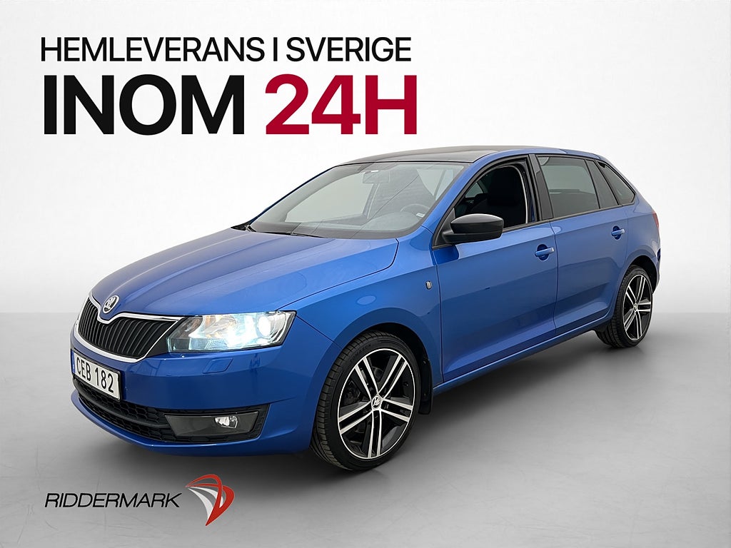 Skoda Rapid TSI 122hk Style Plus Pano P-Sensorer Farthållare