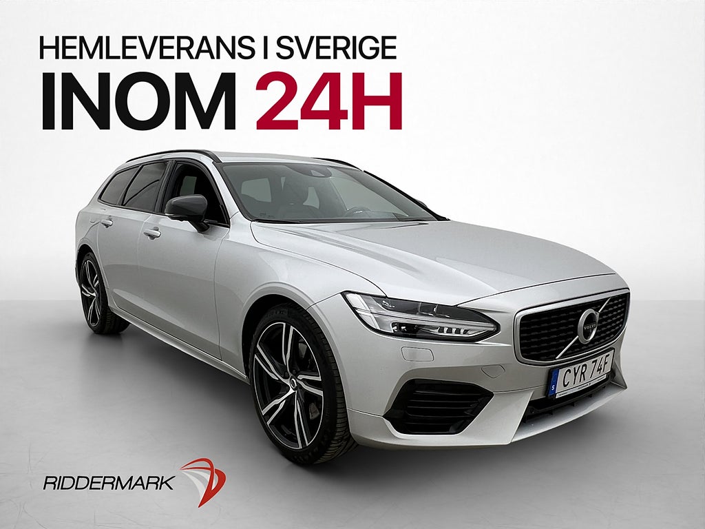 Volvo V90 Recharge T8 AWD R-Design H/K Drag Skinn Luftfjädr
