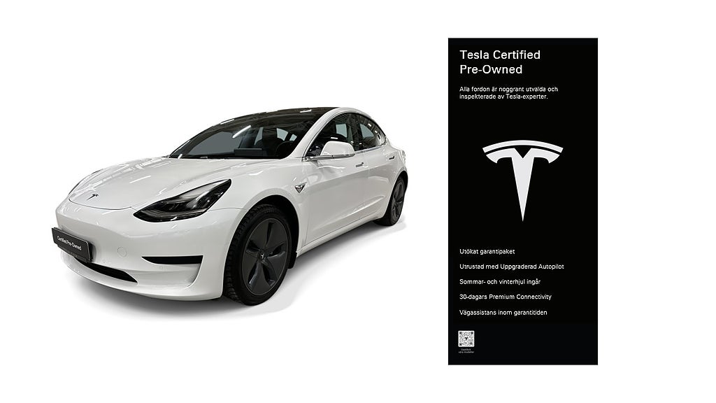 Tesla Model 3 Standard Range Plus Certified Pre-Owned 3,84% ränta