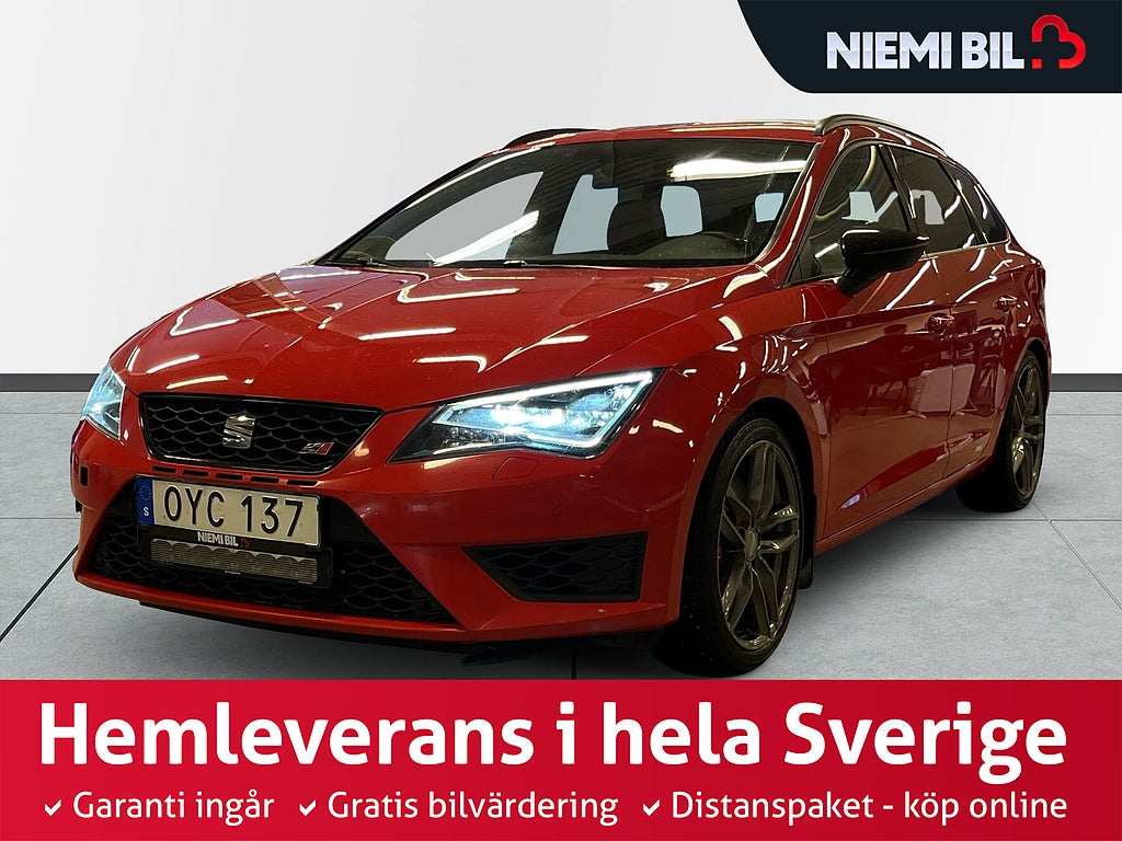 Seat Leon ST León Cupra ST 2.0 TSI 280hk Psens/LED-Ramp/MoK-Värm/SoV