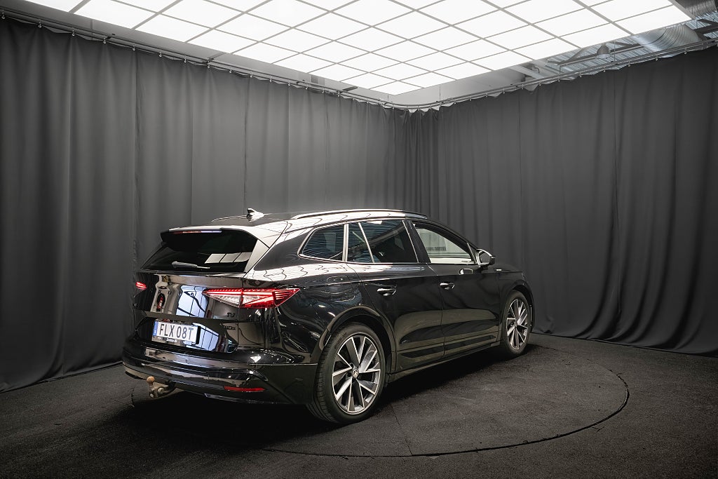 Skoda Enyaq iV 80x SPORTLINE DRAG 360° ELSTOL MINNE 1-ÄGARE MOMS 265hk