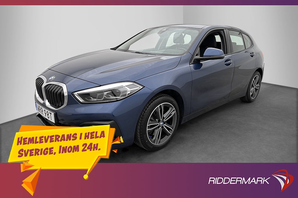 BMW 118I 136hk Sport line Cockpit Navi P-Sensorer Halvskinn