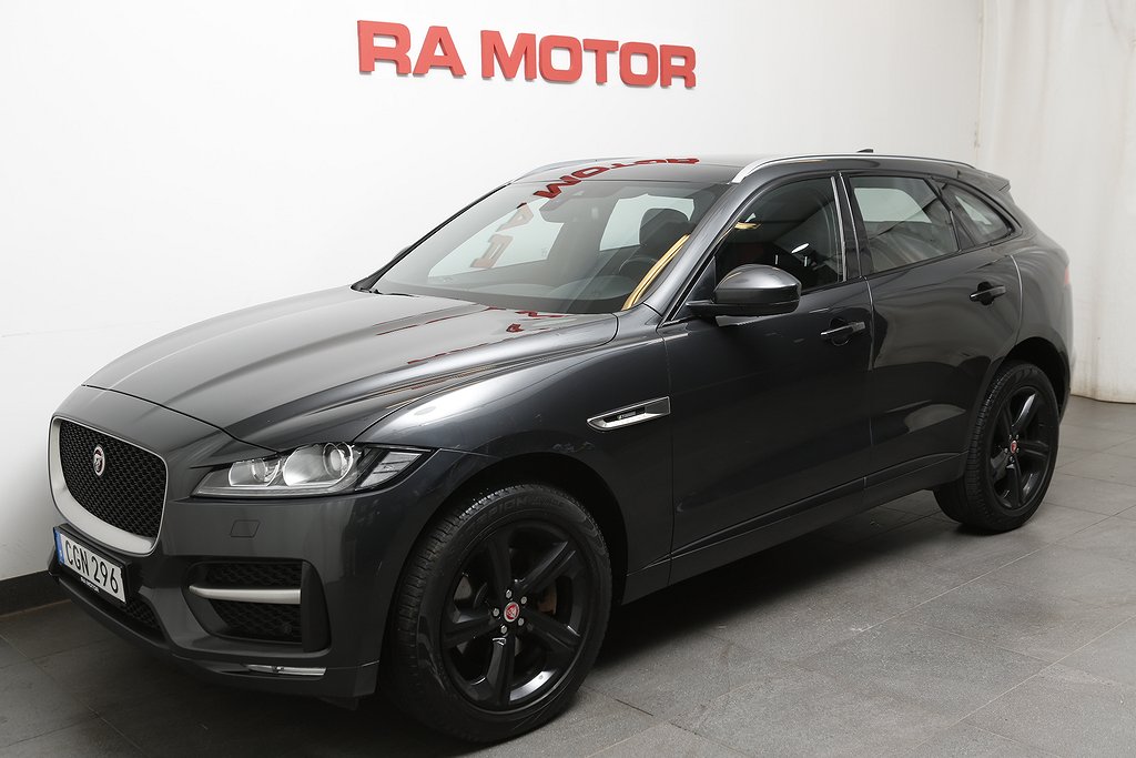 Jaguar F-Pace 30d AWD R-Sport 300hk Panorama Värmare 2018