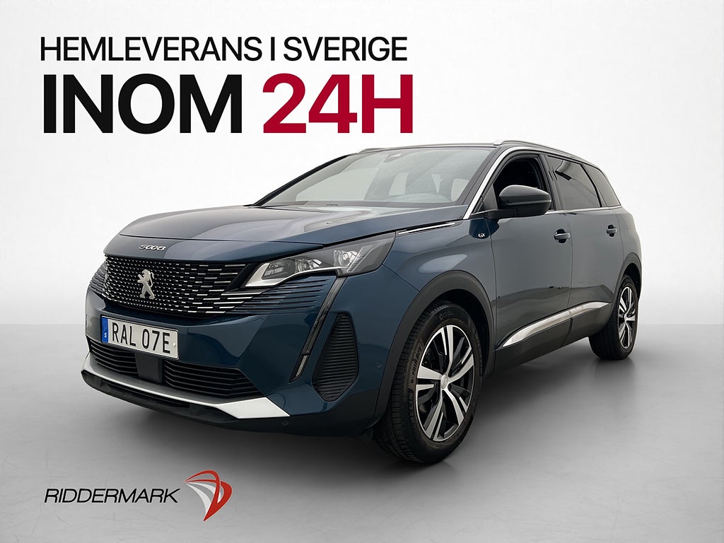 Peugeot 5008 1.2 131hk 7-Sits Kamera CarPlay Halvskinn MOMS