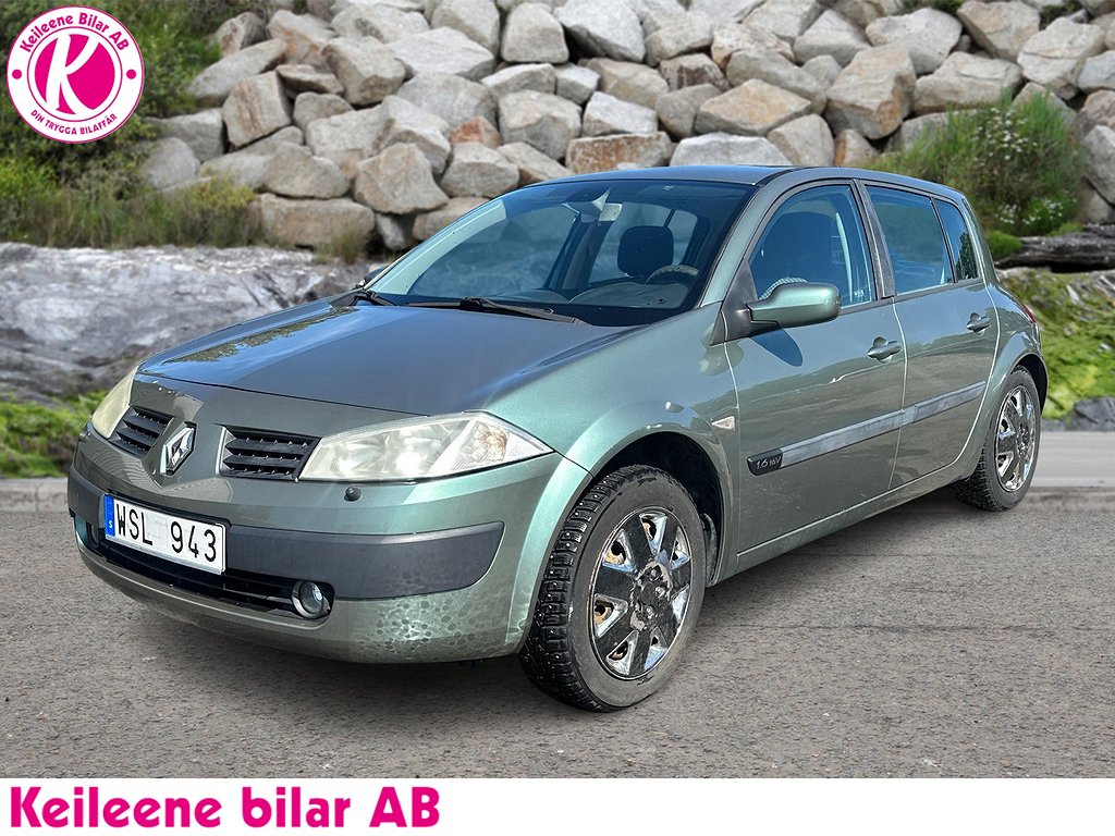 Renault Mégane 5-dörrar 1.6 Euro 4 BOKAD