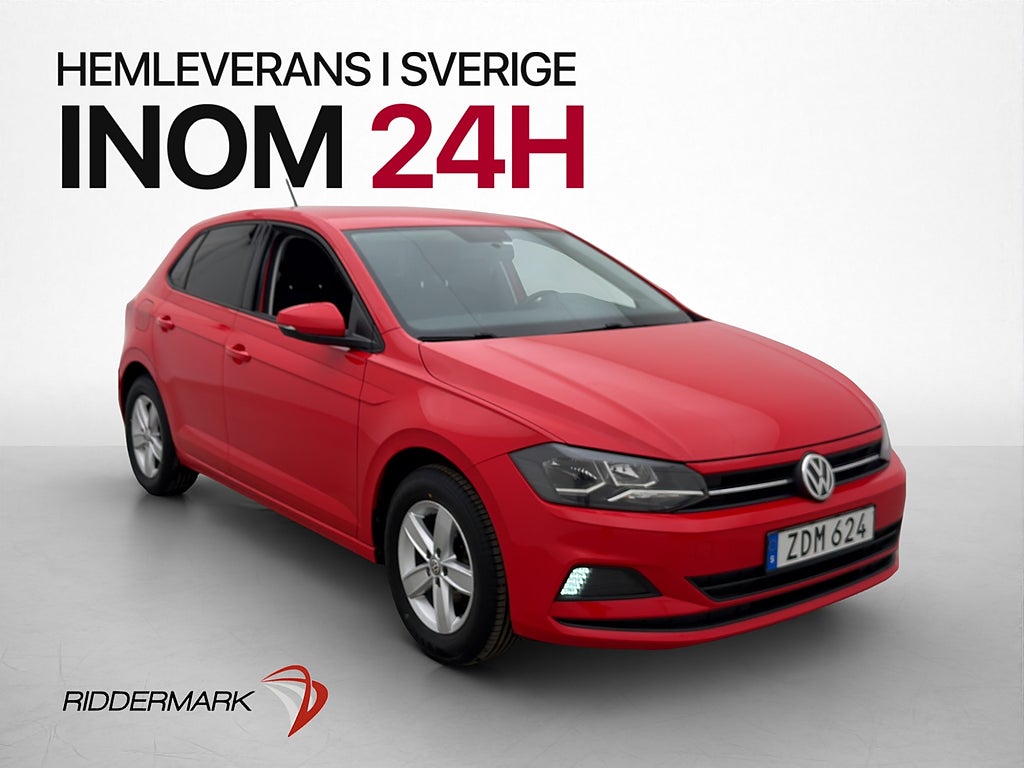 Volkswagen Polo 1.0 95hk Farthållare Bluetooth Låg Skatt