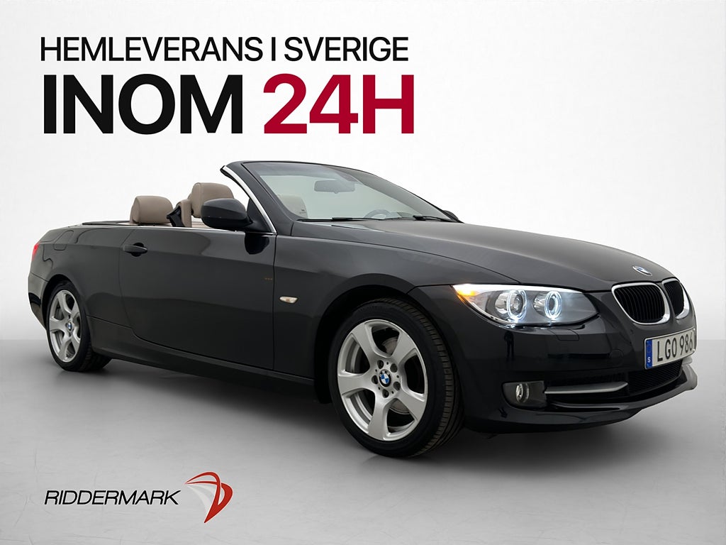 BMW 320 d Convertible 184hk Skinn Farthållare Elstolar