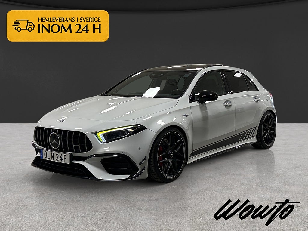 Mercedes-Benz A 45 S AMG 4M+ 500HK /Skalstolar/Pano/HuD/Spec