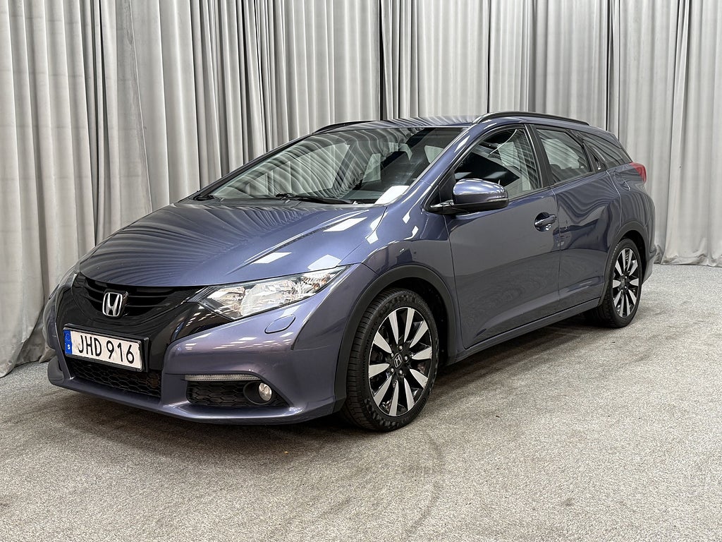 Honda Civic 1.6 i-DTEC 120HK Sport Tourer Drag/Kamera/Nybesiktigad