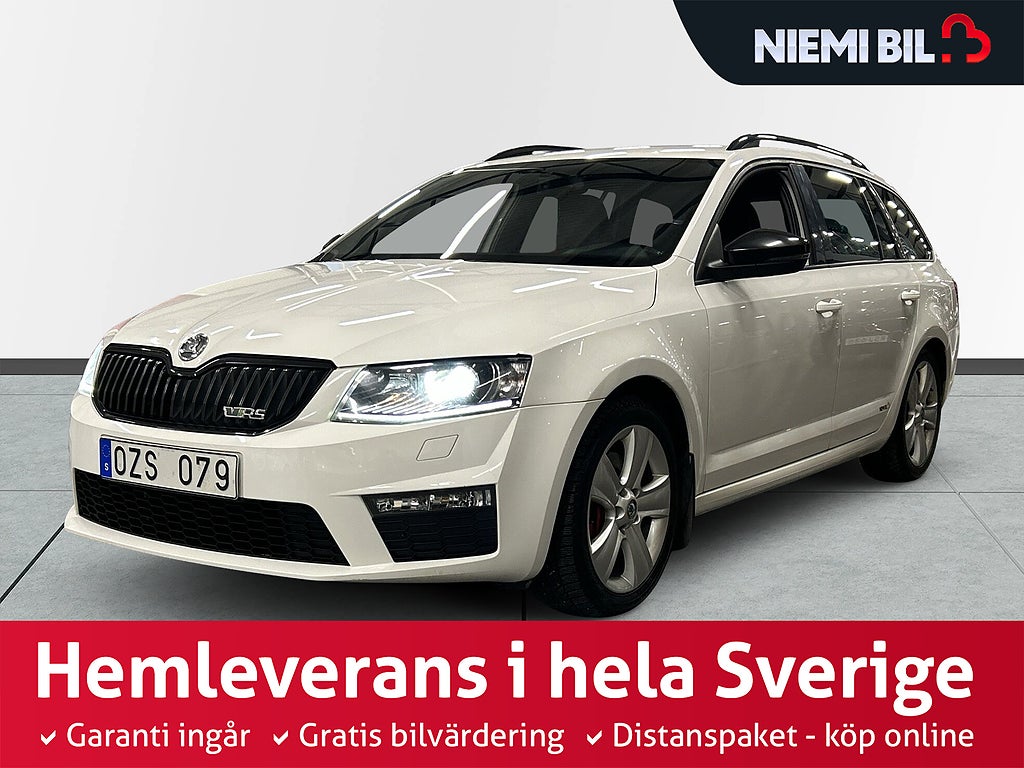 Skoda Octavia Combi RS 2.0 TSI RS 220 hk S&V-hjul/BT/Psens/Skinn/Dragkrok