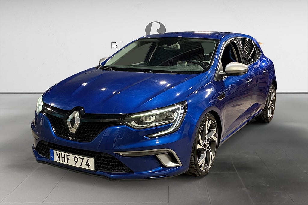 Renault Mégane GT 1.6 TCe 205 HK AUT BOSE NAVI HUD NYSERV 8700MIL 18"