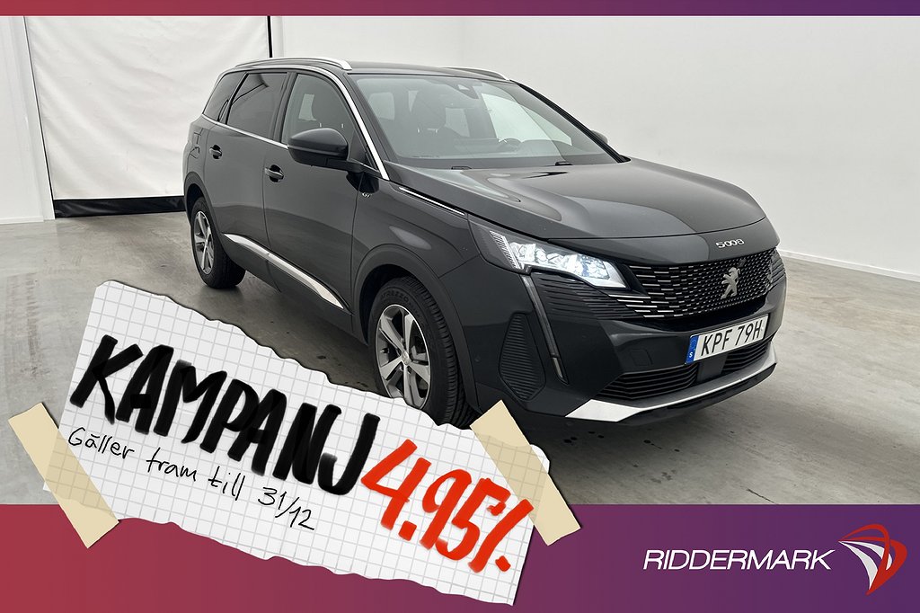 Peugeot 5008 1.2 130hk GT 7-Sits Focal Värm 360 4,95% Ränta