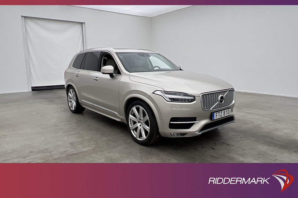 Volvo XC90 D5 AWD Inscription 7-sits VOC Pano B&W Luft 360°