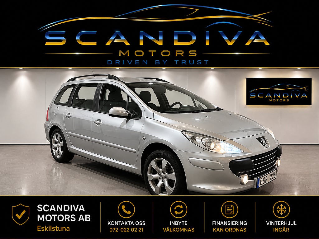 Peugeot 307     Break 1.6 HDi /1Ägare/Kamrem Bytt/Nyservad /Bes2027