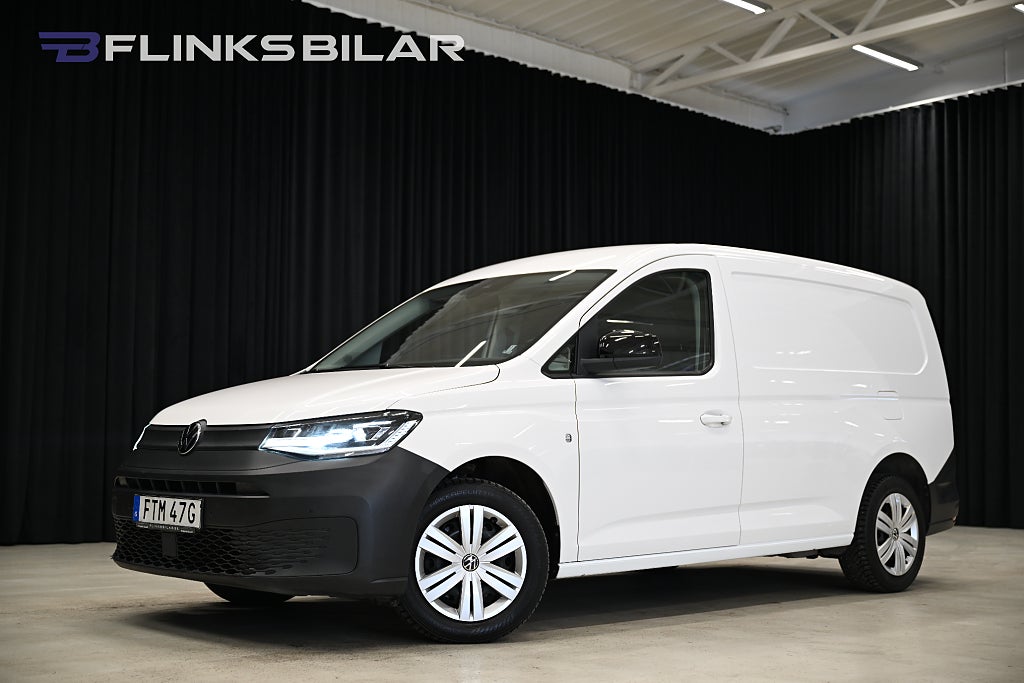 Volkswagen Caddy Maxi TDI DSG 122HK V-Inredd|LED|Värmare|EnÄgare|Lågmil|Moms
