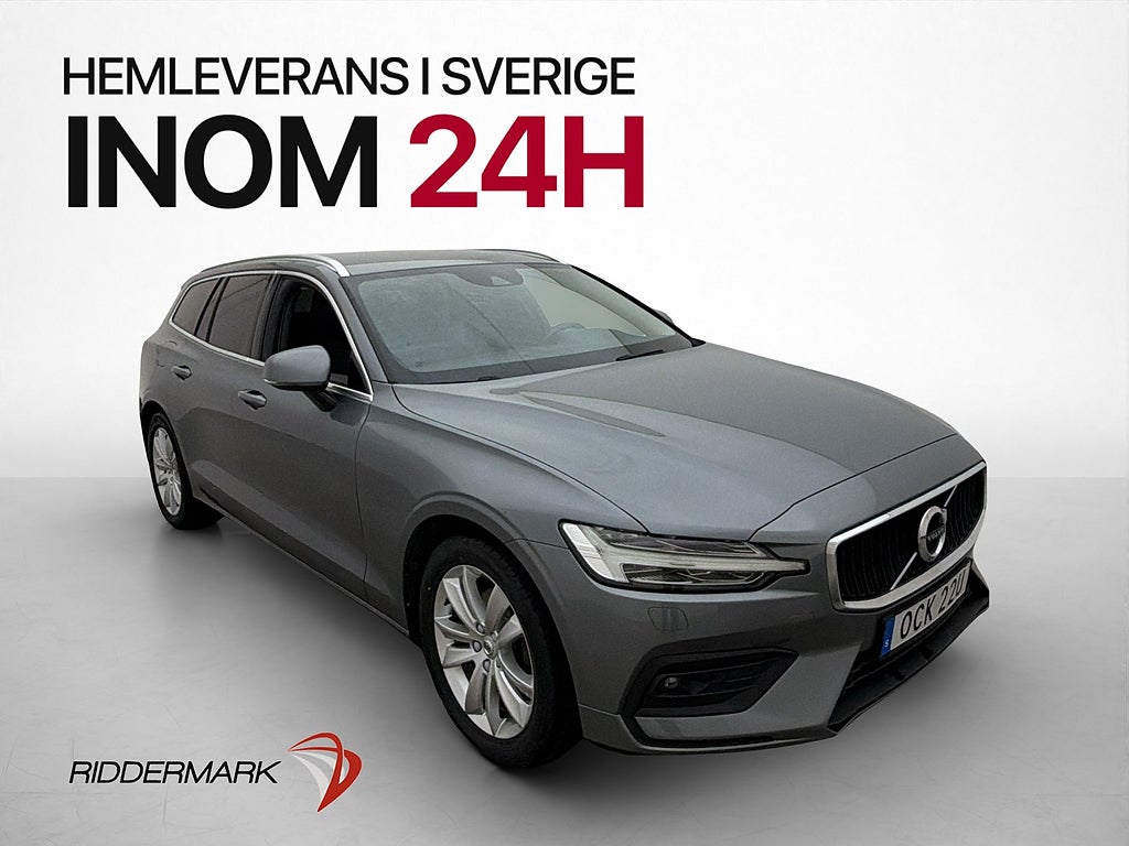 Volvo V60 B4 197hk Advanced Värmare H/K Kamera CarPlay Drag