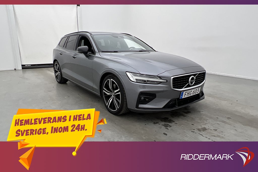 Volvo V60 T5 R-Design VOC Pano Värmare H/K Skinn 360° HUD