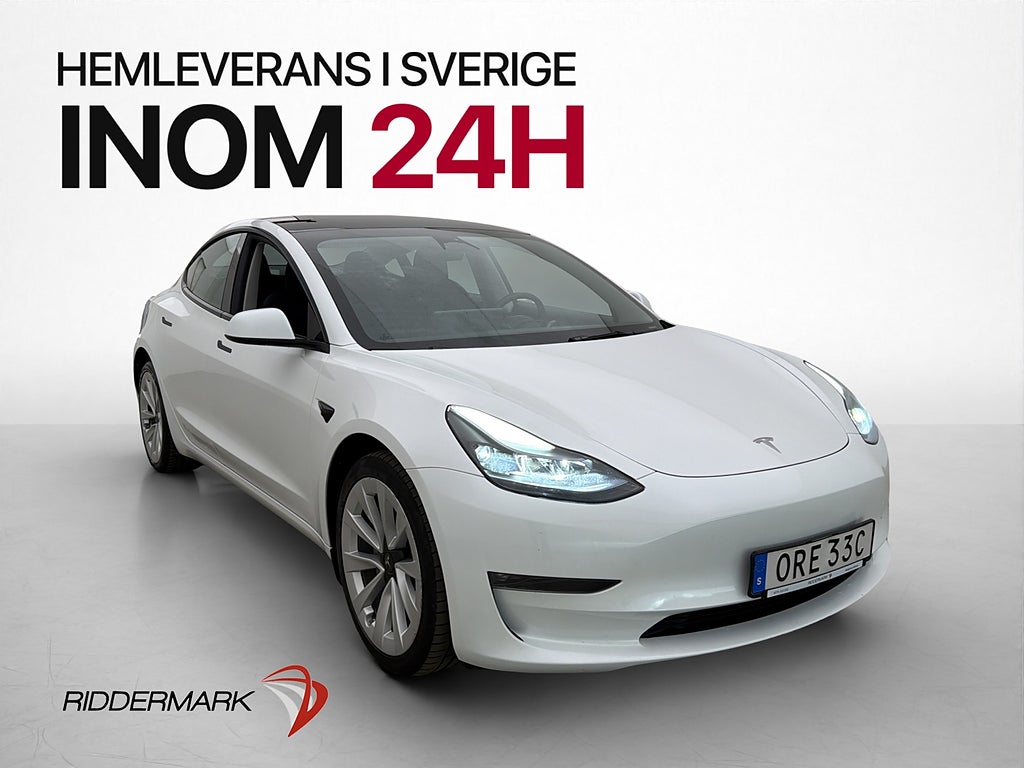 Tesla Model 3 Long Range AWD 498hk MOMS Drag Pano Adp-fart