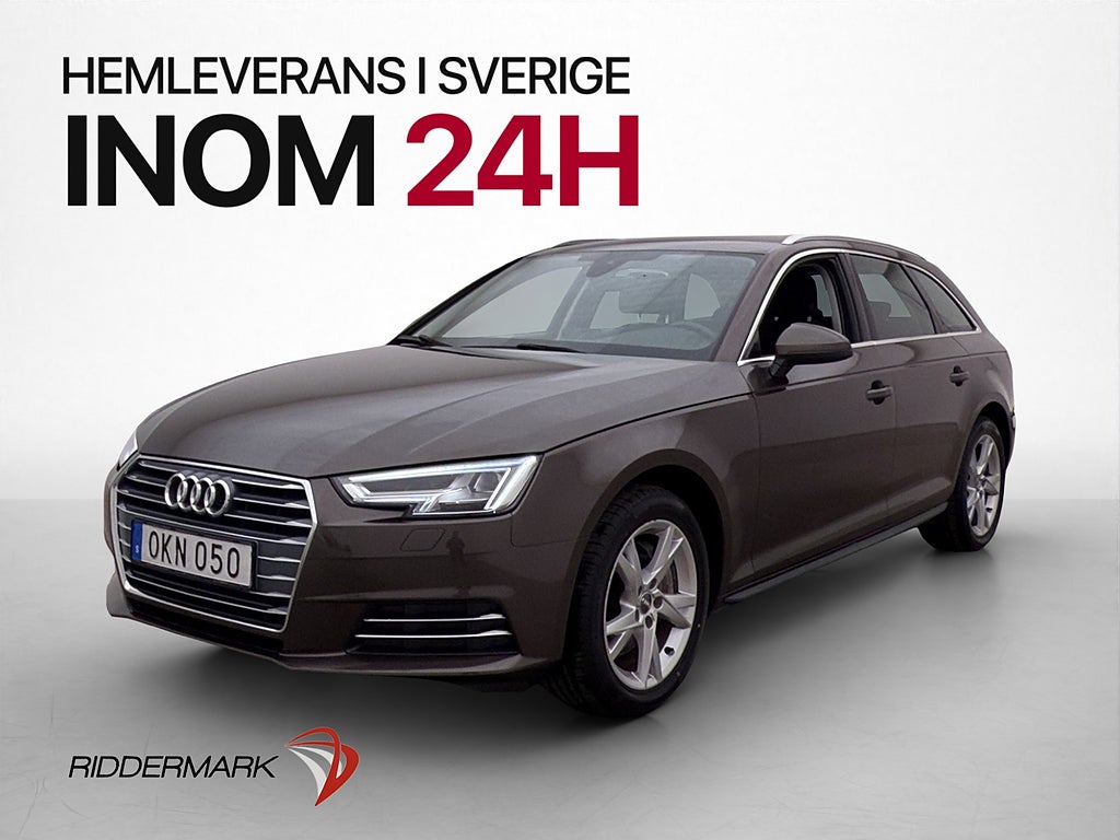 Audi A4 2.0 TDI Q 190hk Proline P-Sensorer Bluetooth Drag