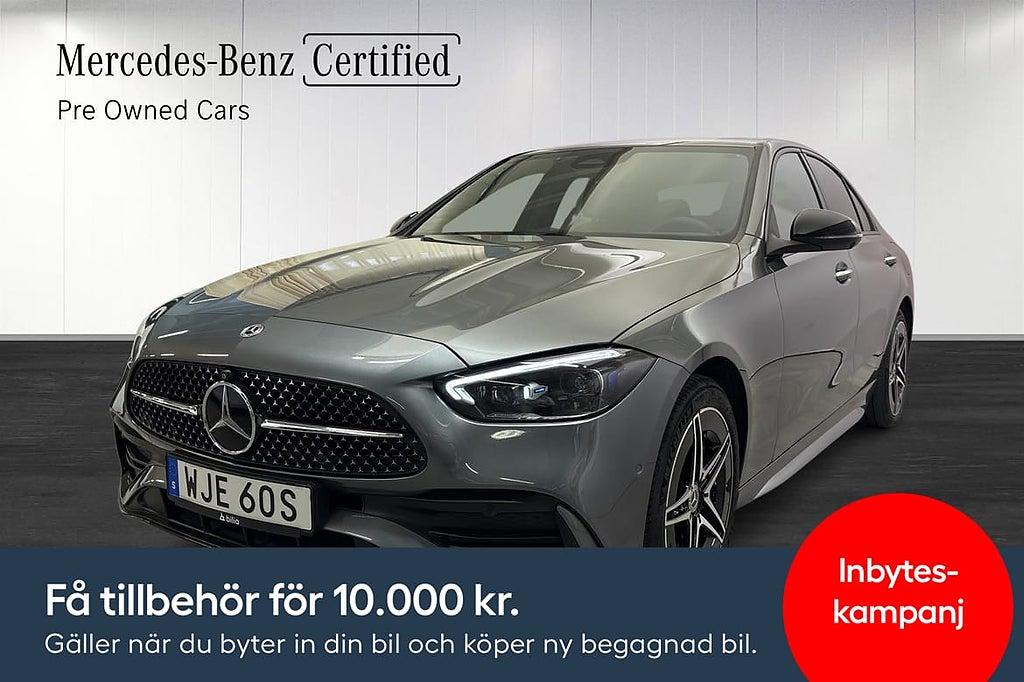 Mercedes-Benz C300 e AMG Line/ Nightpkg/ Värmare/ 360°/ D...