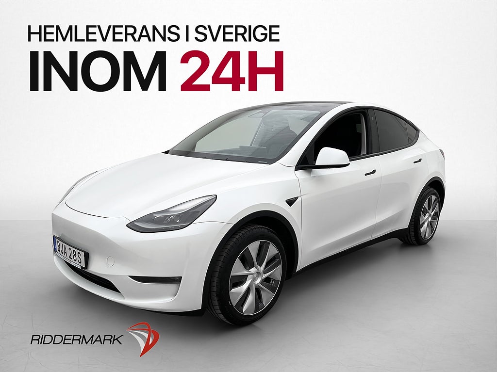 Tesla Model Y Long Range AWD Dragkrok Autopilot Svensksåld