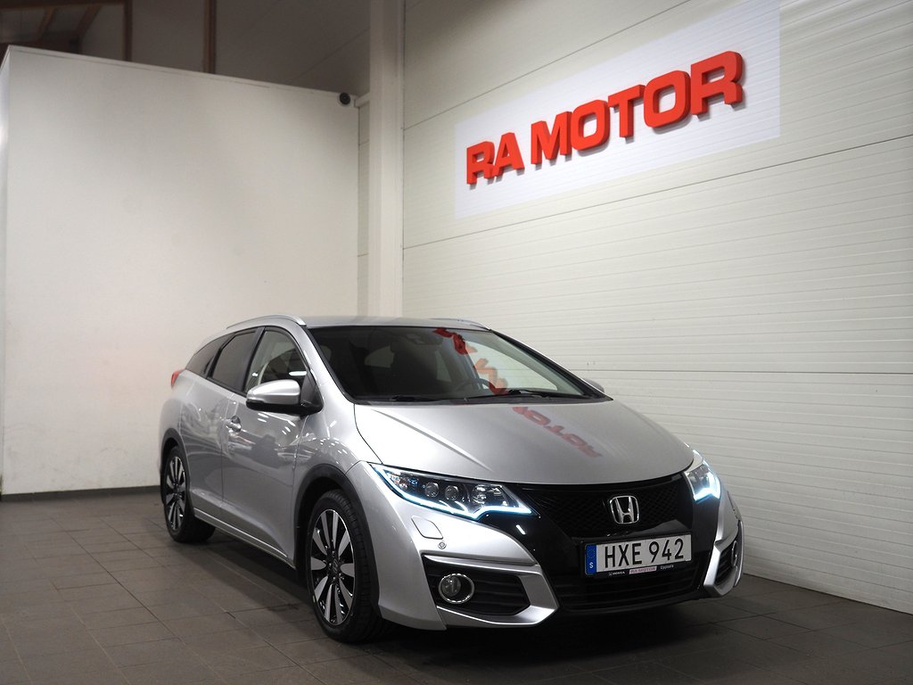 Honda Civic Tourer 1.6 i-DTEC 120hk Sport | Drag | Kamera | 2015