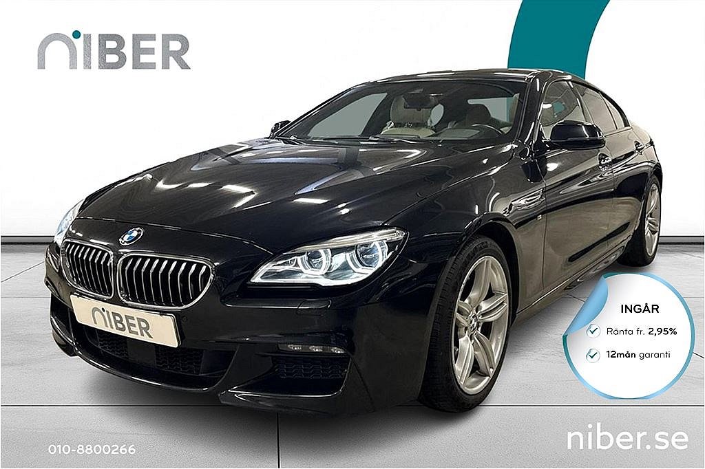 BMW 640 D xDrive M-Sport, 313hk, HUD, fr 2,95%, 12mån garanti
