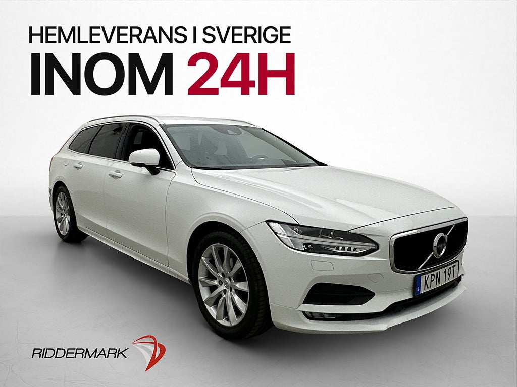 Volvo V90 D4 Momentum Värm Drag 360 Kamera CarPlay Halvskinn