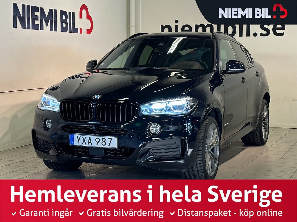 BMW X6 xDrive40d M Sport Dvärm Drag H/K HuD Pano 360° SoV