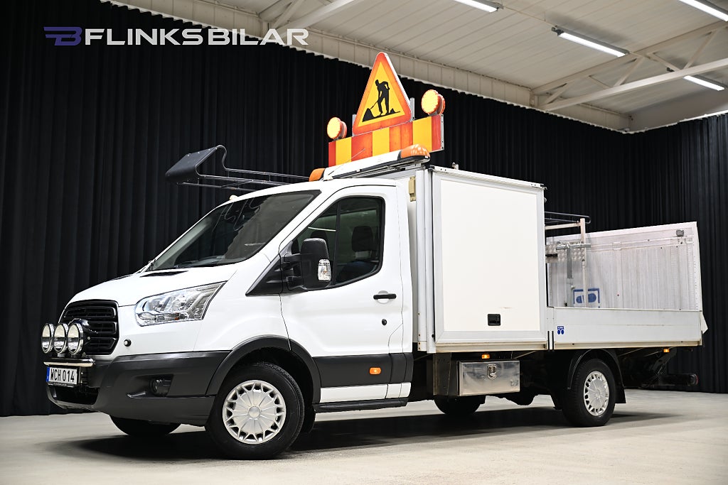Ford Transit 350 2.2 TDCi 155HK Flak|Halvskåp|Inredd|Bakgavellyft