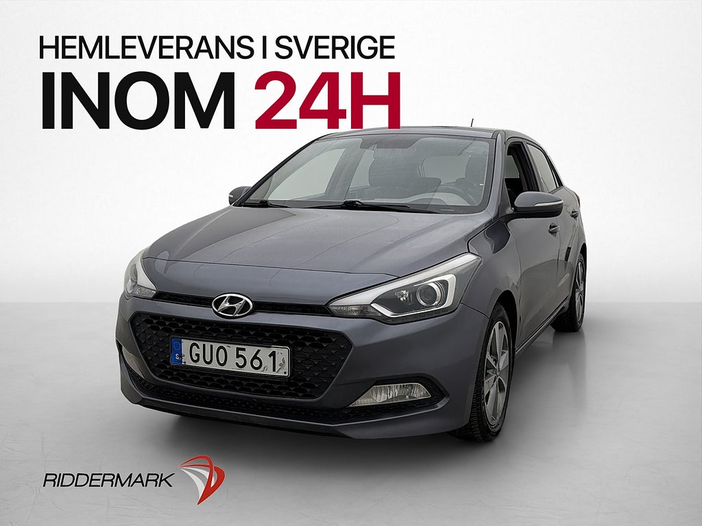 Hyundai i20 1.4 101hk Premium Rattvärme Bluetooth