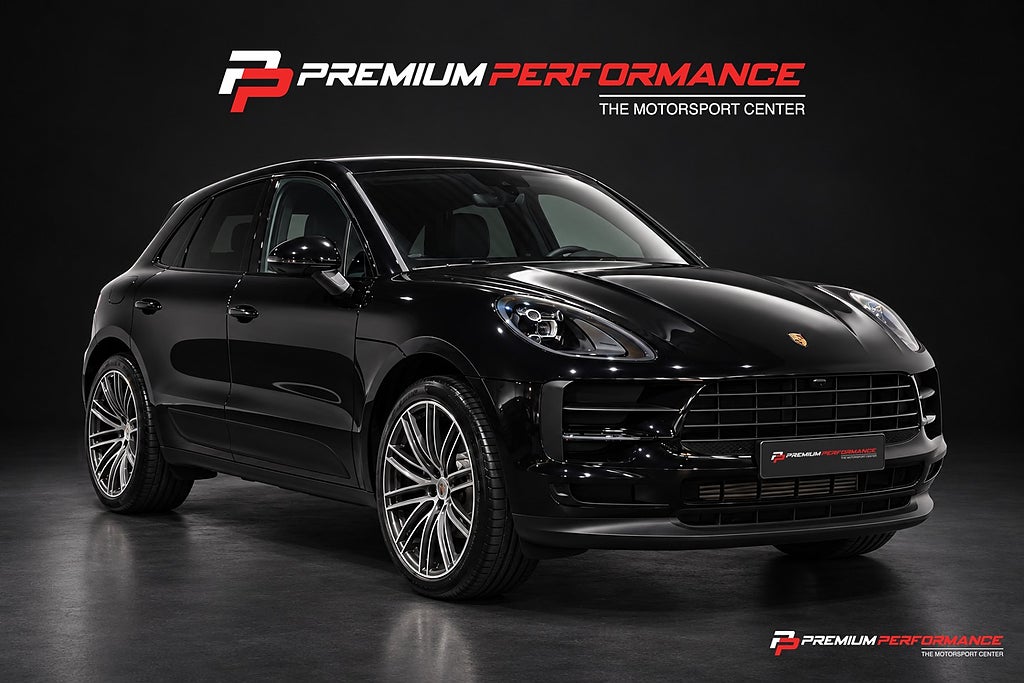 Porsche Macan 21"|Pano|18-vägs|360°|Bose|PASM|Drag|Värmare|SE SPEC