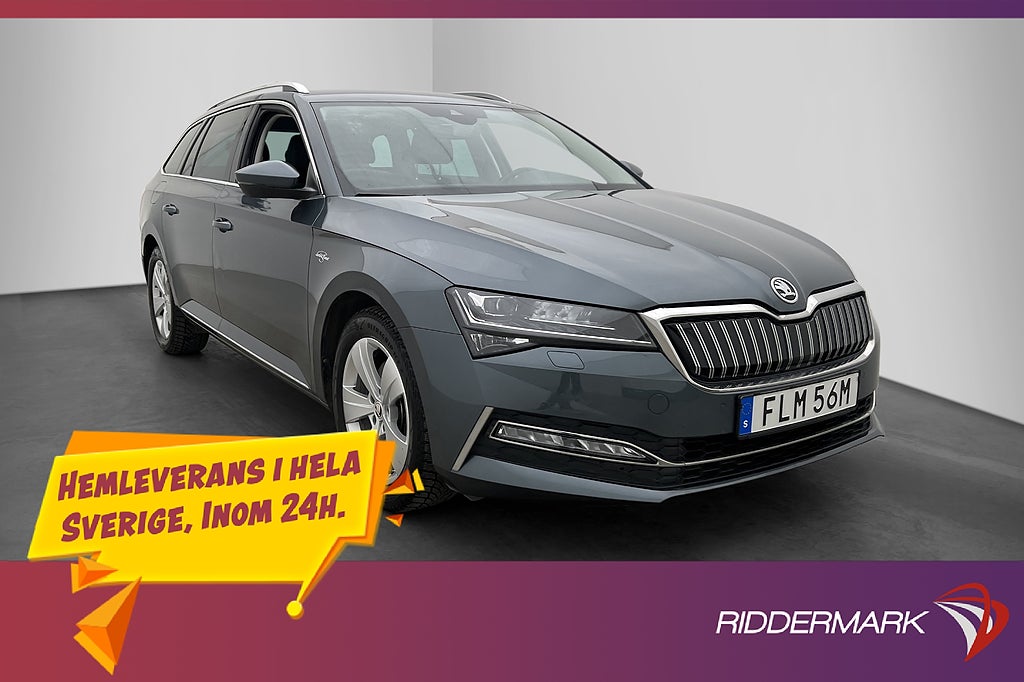 Skoda Superb 1.4 TSI iV L&K Cockpit P-Värm Skinn Kamera Drag