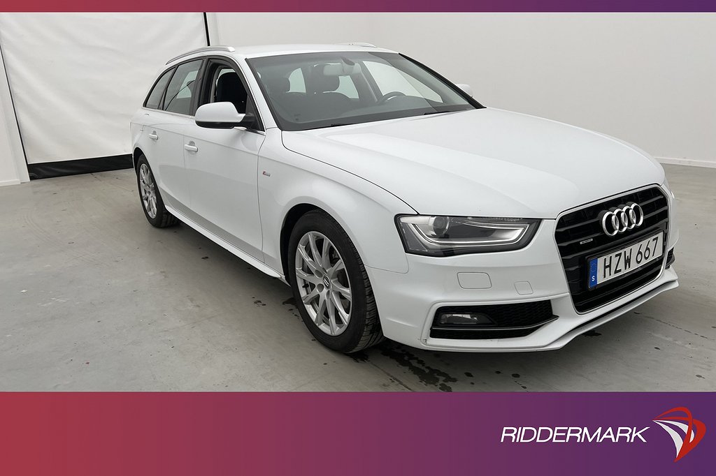 Audi A4 Avant 2.0 TDI Quattro 190hk S-Line Sensorer