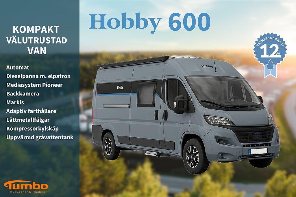 Hobby ONTOUR VAN 600 FT Automat 140hk Dieselpanna