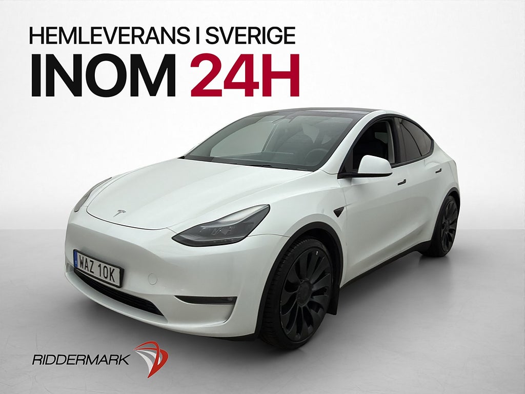 Tesla Model Y Performance 534hk Pano Värmepump Kamera Drag