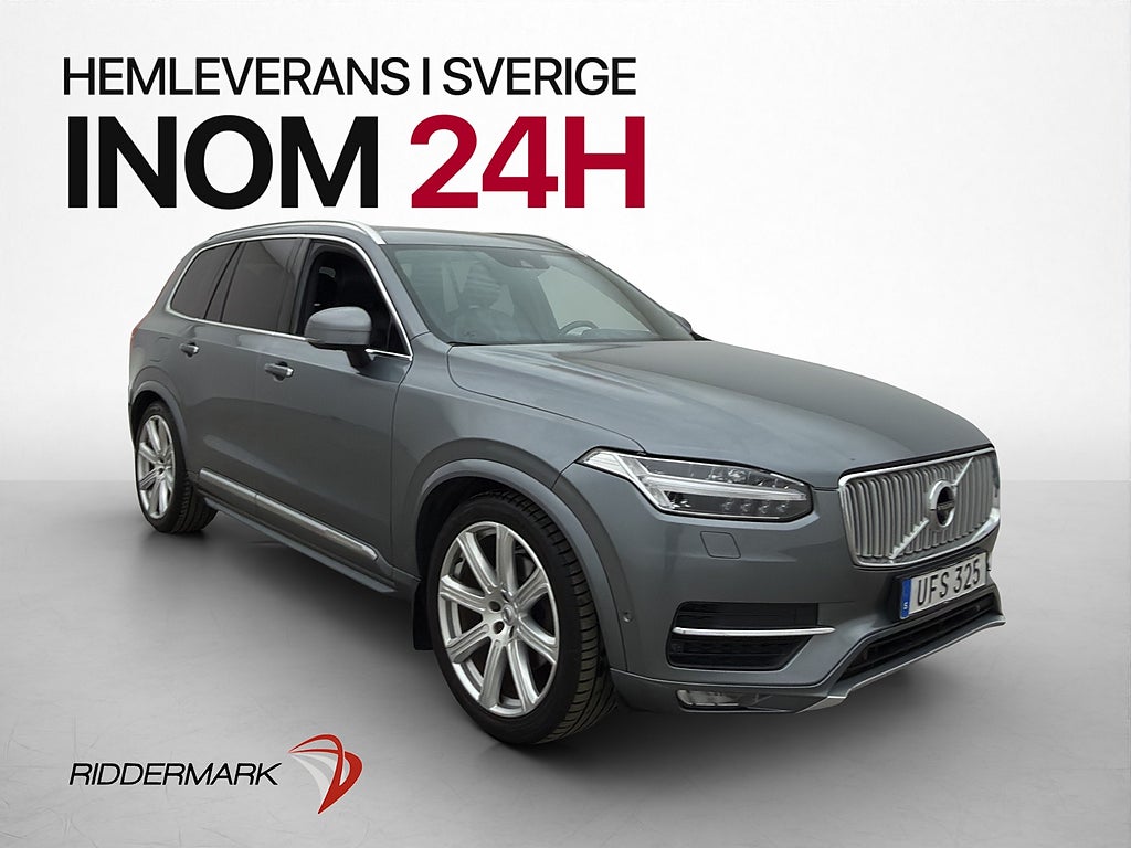 Volvo XC90 D5 AWD Inscription 7-Sits HUD 360° VOC Luftfjäd