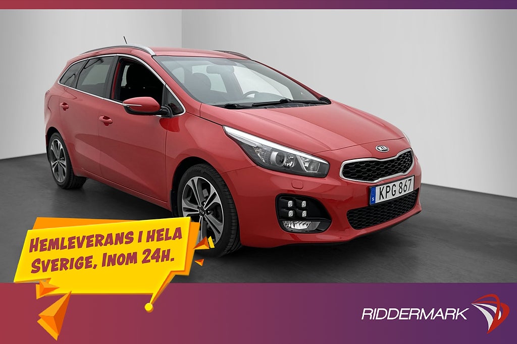 Kia Ceed 1.6 CRDi GT-Line CarPlay Drag Rattvärme Navi Kamera