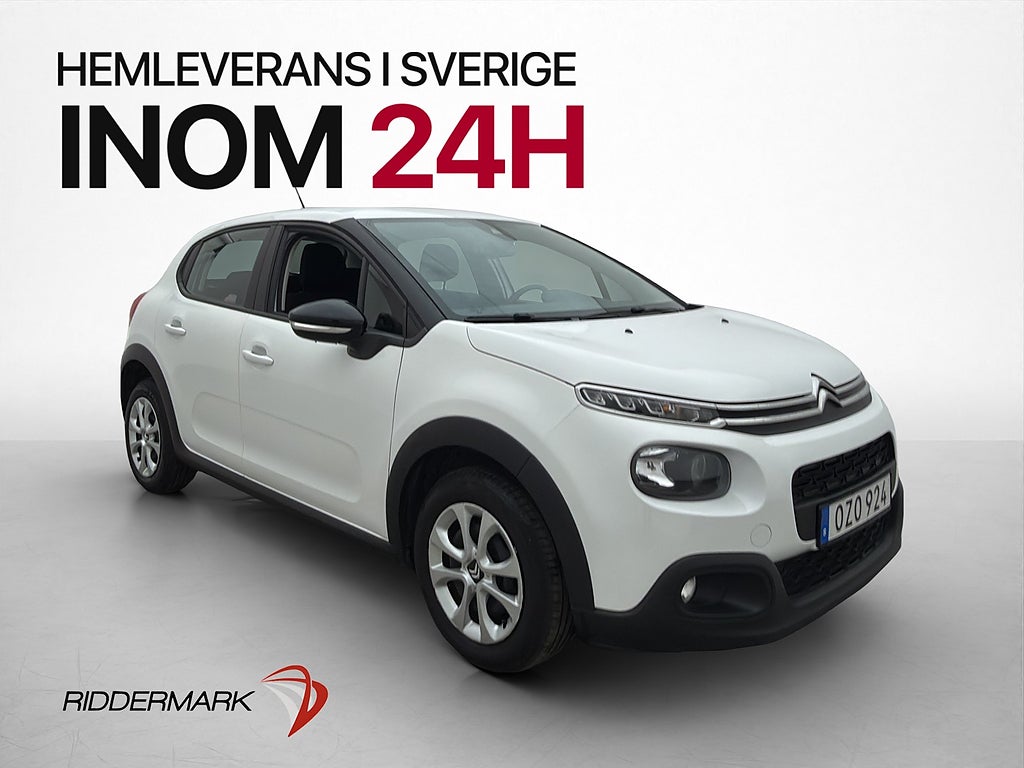 Citroën C3 1.2 PureTech 83hk CarPlay Farthållare 0.42 l/mil