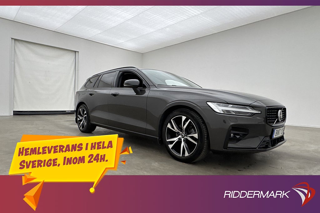 Volvo V60 B4 Plus Dark Värmare H/K Skinn 360° Navi Drag