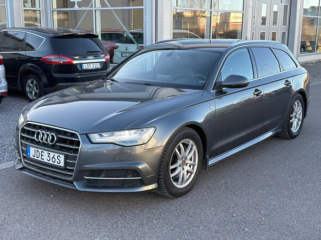 Audi A6 Avant 2.0 TDI 190hk S-line (P-värm, Drag, Navi)
