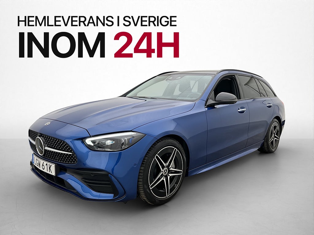 Mercedes-Benz C 220d T AMG Pano Värmare 360° Navi HUD Drag