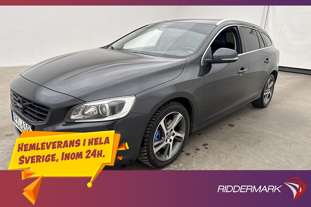 Volvo V60 D2 Summum VOC Värmare Taklucka Navi Skinn